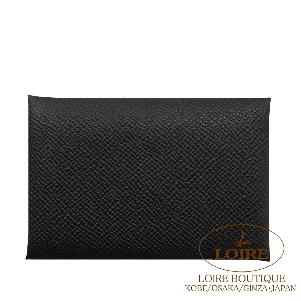 エルメス<br>カルヴィ カードケース<br>クロ<br>エプソン<br>シルバー金具
