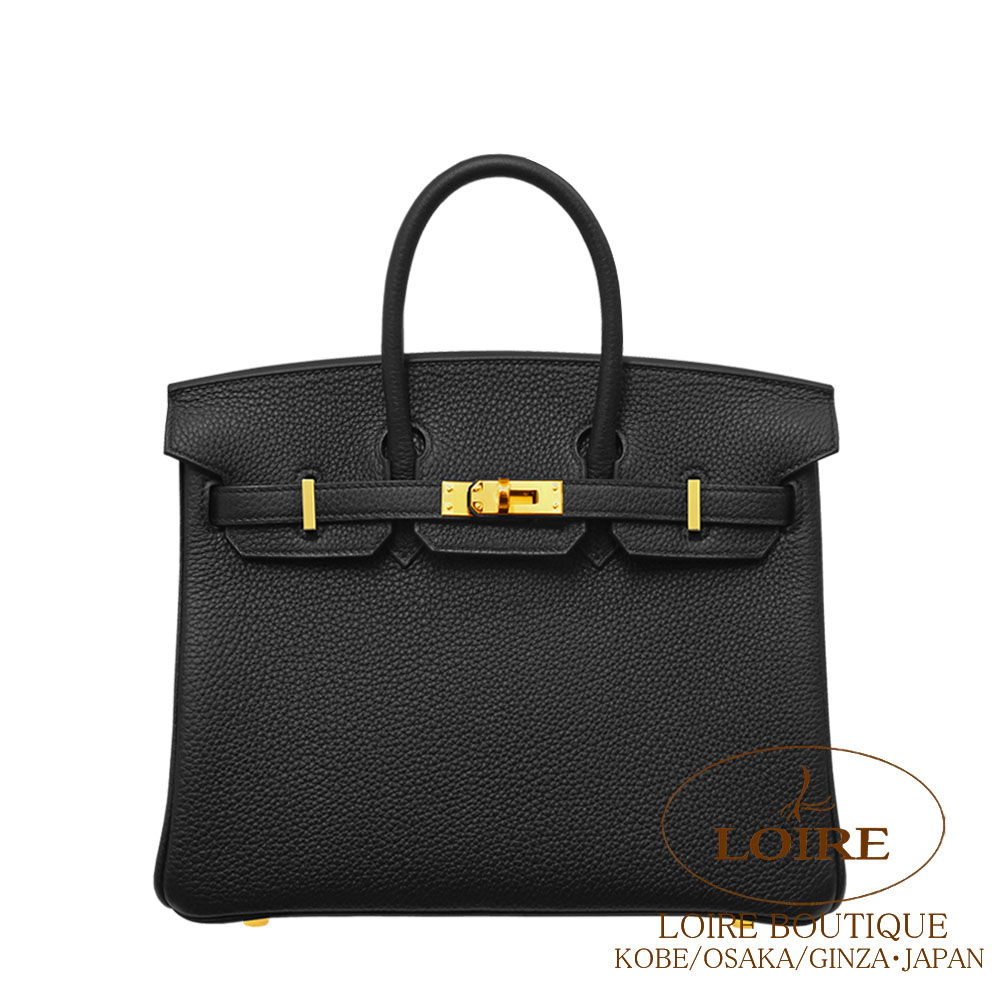 エルメス<br>バーキン 25cm<br>クロ<br>トゴ<br>ゴールド金具