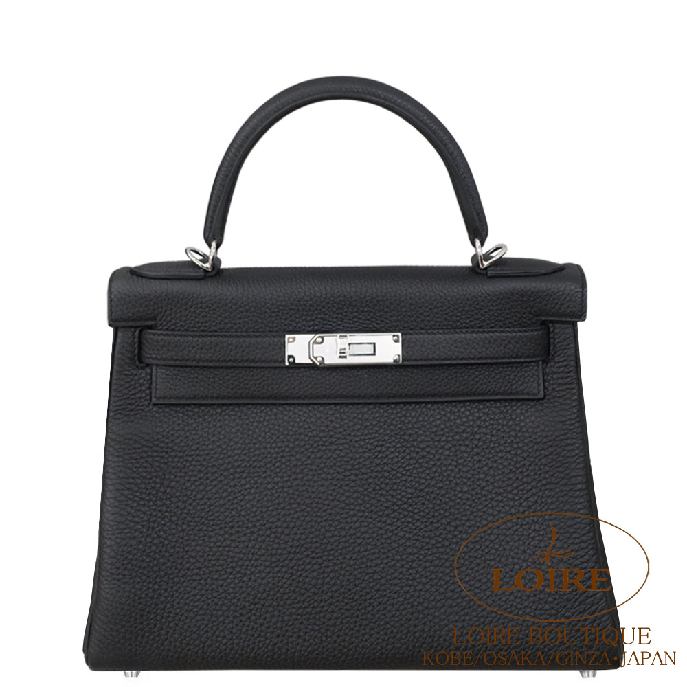エルメス<br>ケリー 28cm 内縫い<br>クロ<br>クレマンス<br>シルバー金具