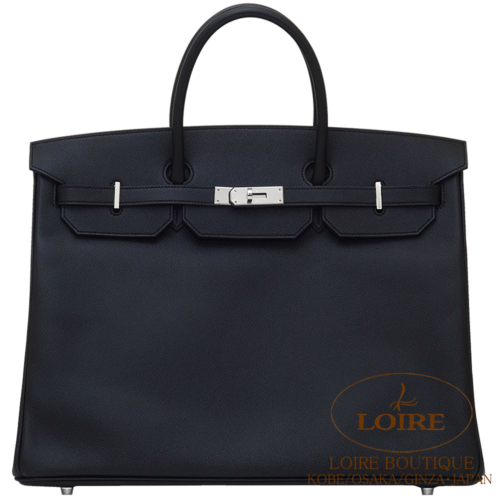 エルメス<br>バーキン 40cm<br>パーソナル<br>クロ<br>エプソン<br>シルバー金具