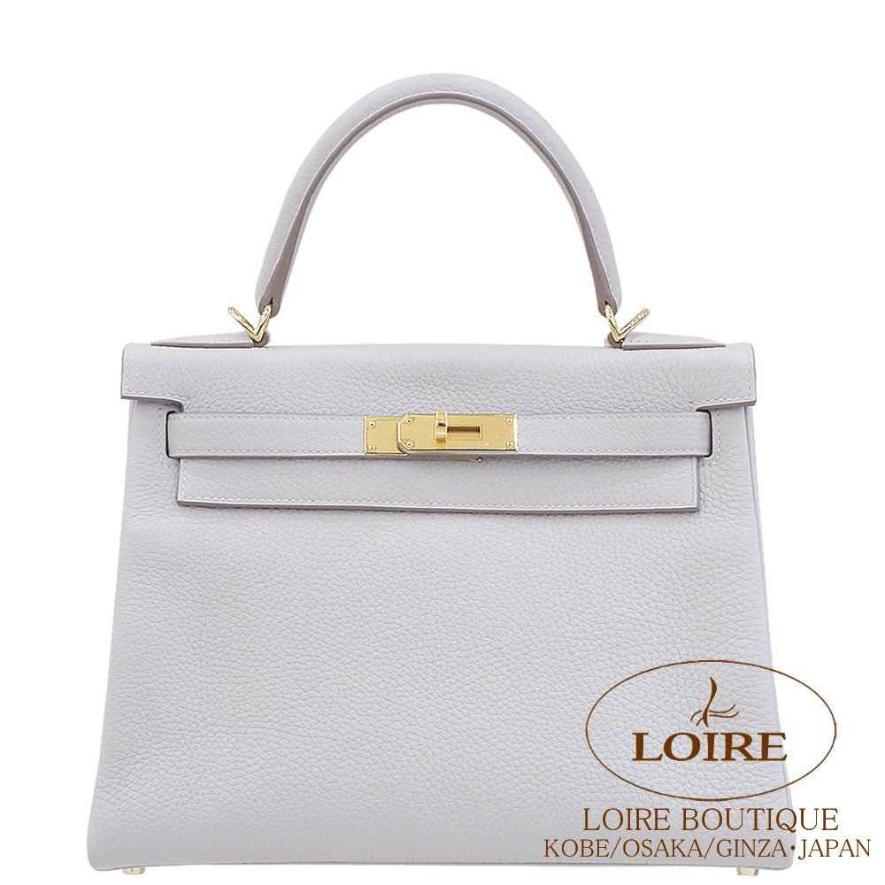 エルメス<br>ケリー 28cm 内縫い<br>グリペール<br>クレマンス<br>ゴールド金具　