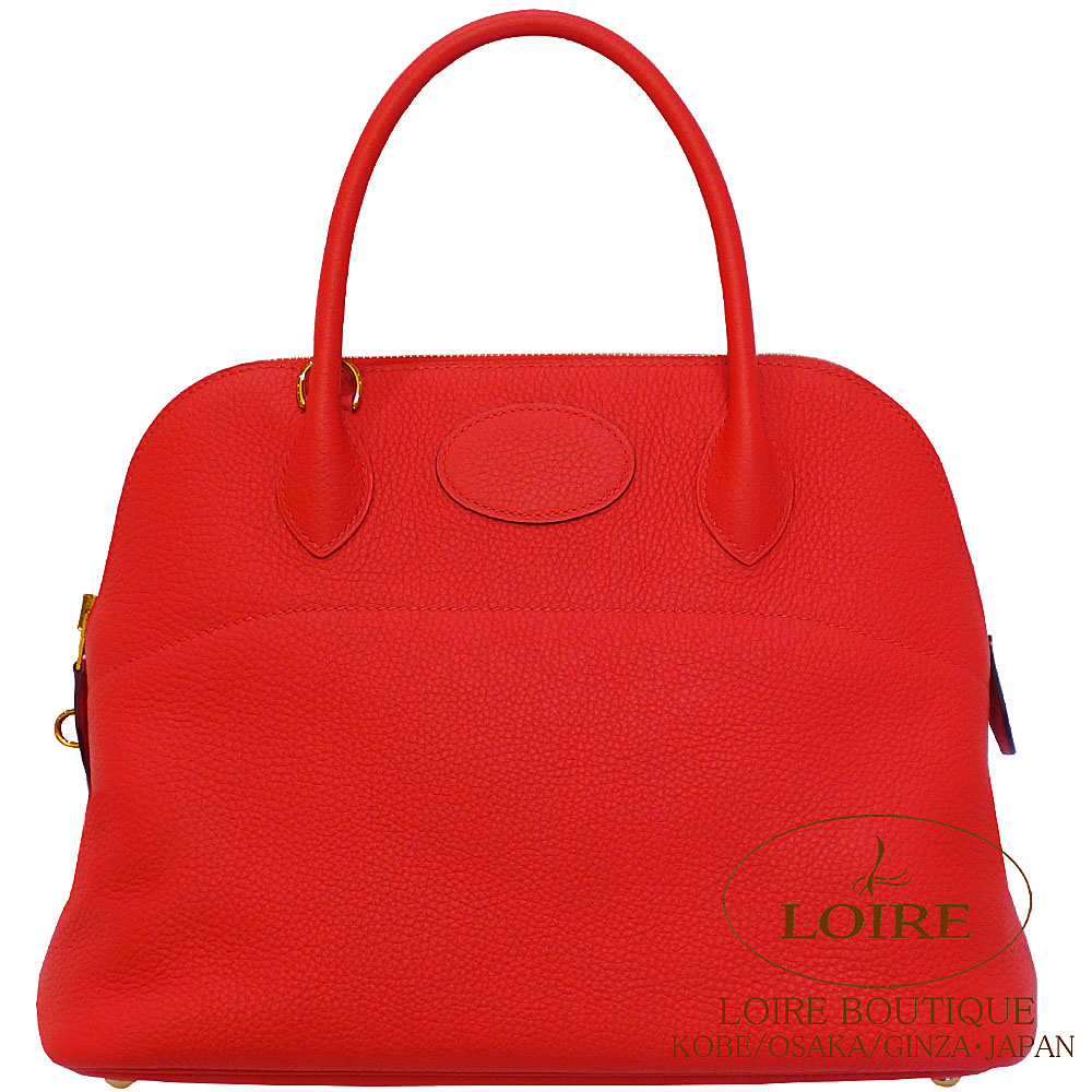 エルメス<br>ボリード 31cm<br>ルージュドクール<br>クレマンス<br>ゴールド金具