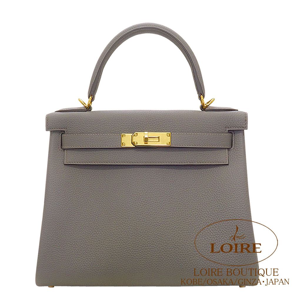 エルメス<br>ケリー 28cm 内縫い<br>エタン<br>トゴ<br>ゴールド金具　