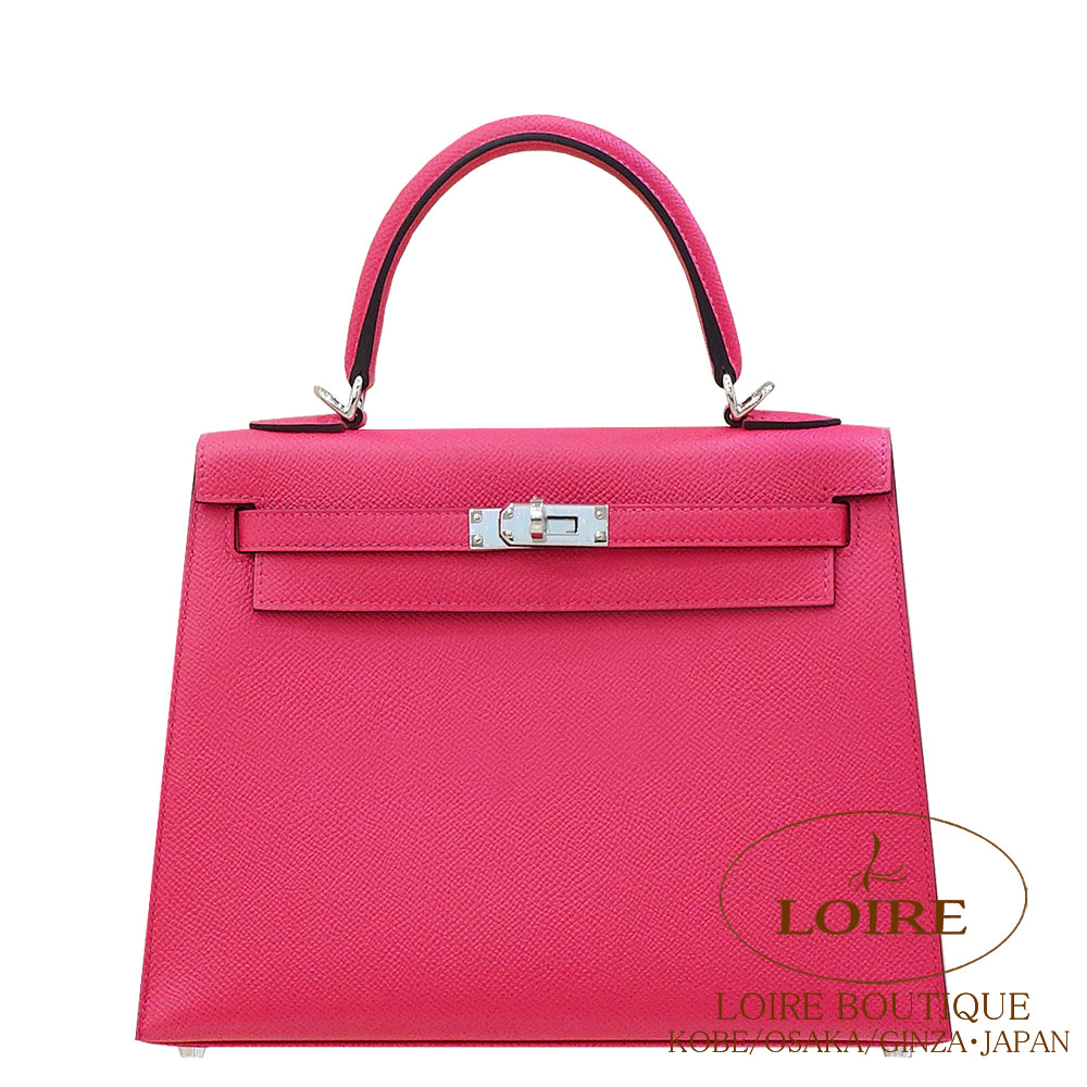 エルメス<br>ケリー 25cm 外縫い<br>ローズメキシコ<br>エプソン<br>シルバー金具