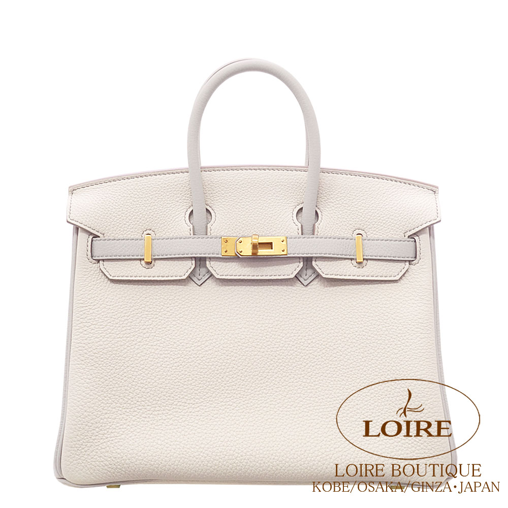 エルメス<br>バーキン 25cm<br>パーソナル<br>クレ×ベトン<br>トゴ<br>マットゴールド金具 