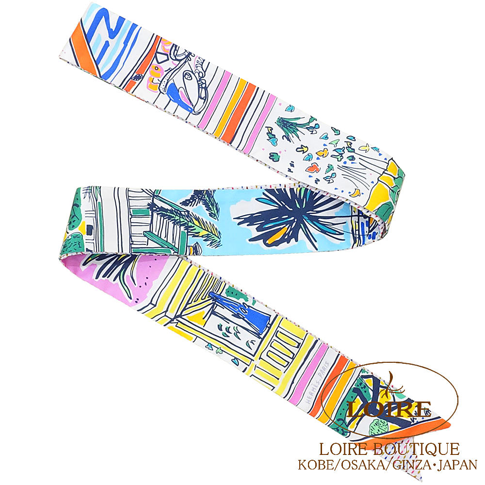 エルメス<br>トゥイリーツインズ<br>レイユール・デテ<br>ローズ×ブルー×ヴェール<br>シルク