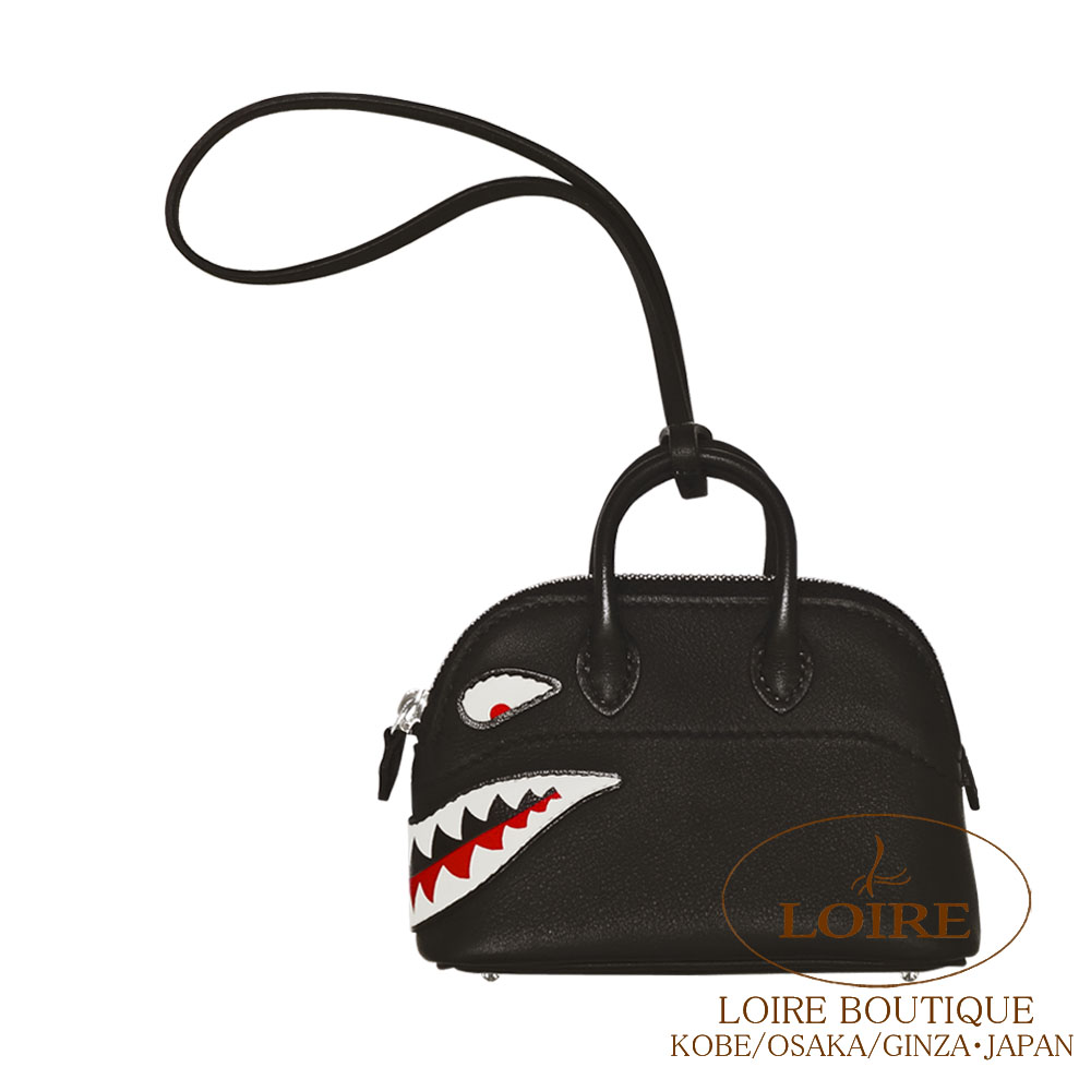 エルメス<br>ボリードシャーク チャーム<br>クロ<br>スイフト<br>シルバー金具