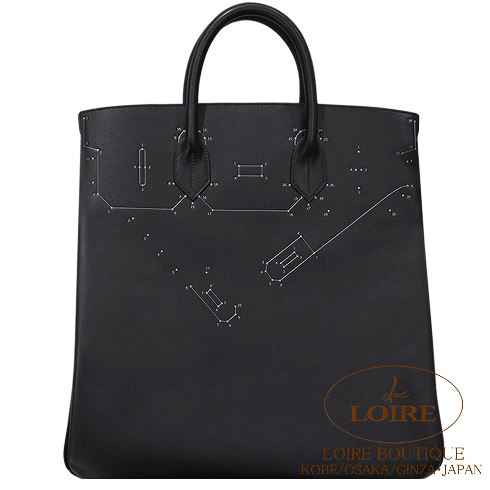 エルメス<br>オータクロア 40cm<br>アッ・カ・ルリエ<br>クロ<br>エヴァーグレイン<br>シルバー金具